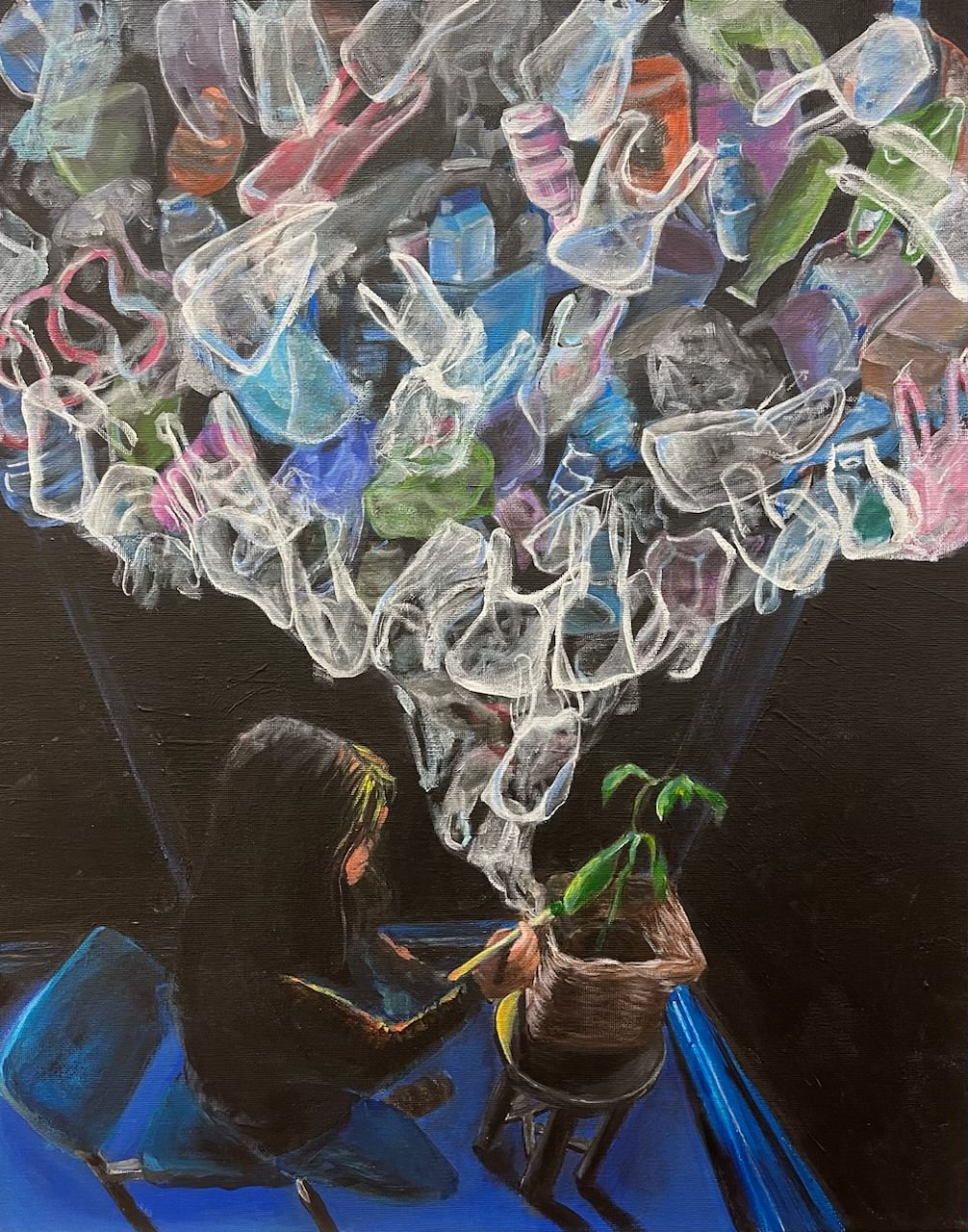 Poured Pigments of Emotions