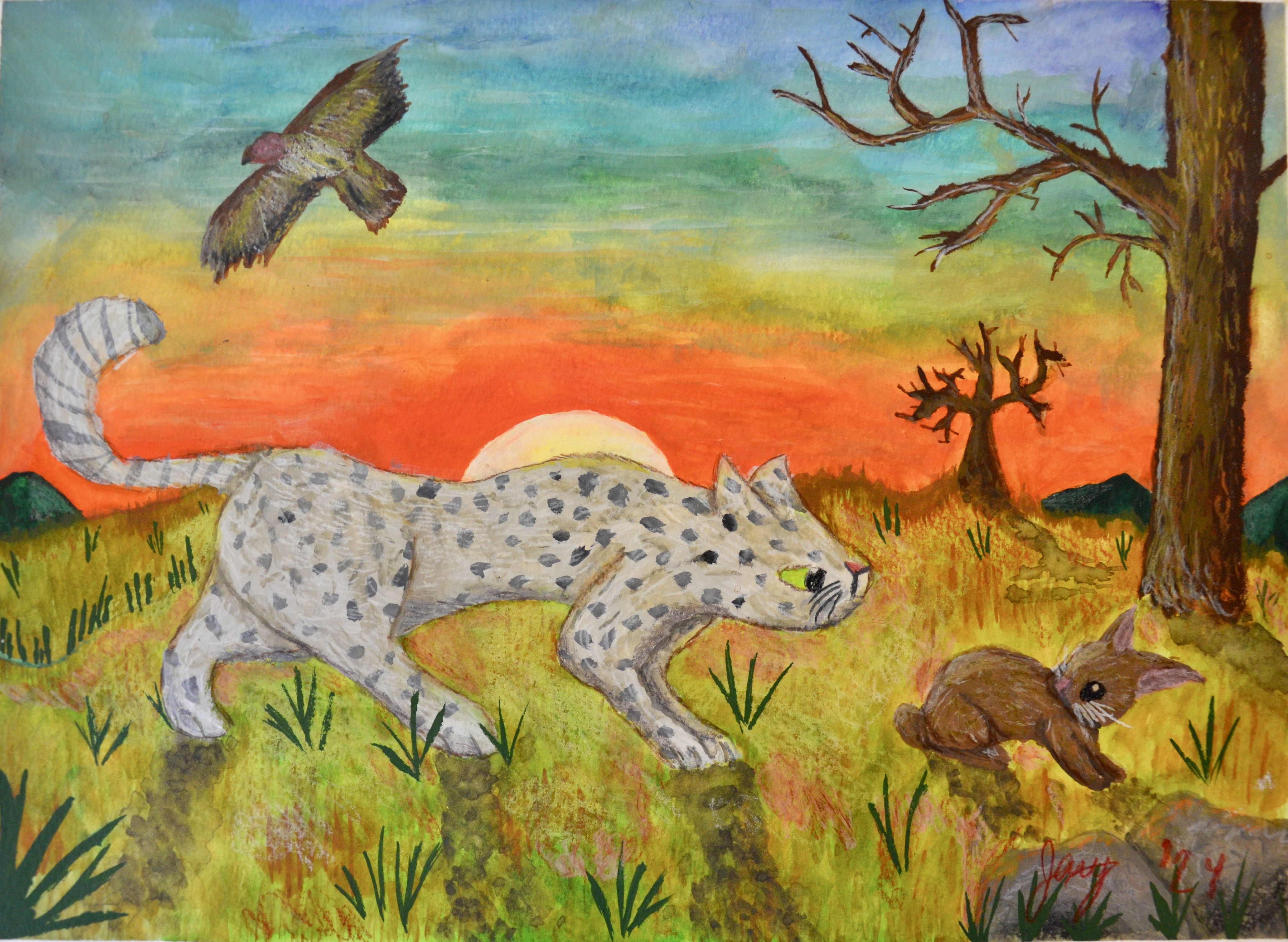 Hunting in the Sunset