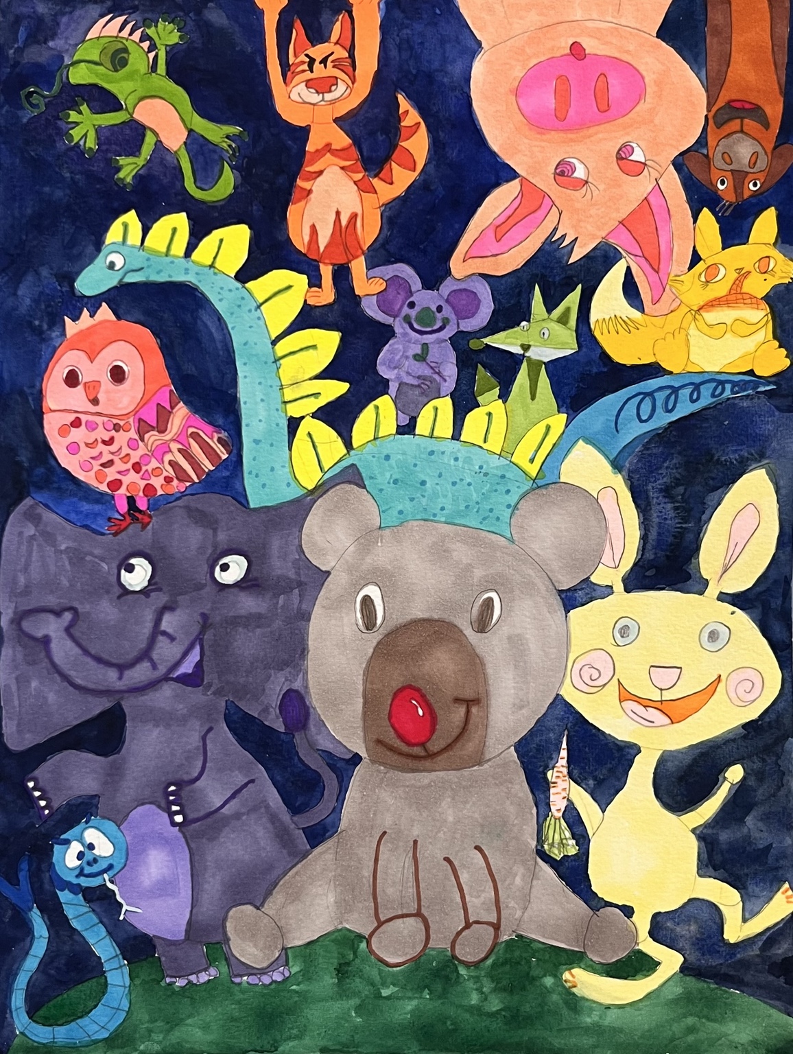 Animal Party in the Night